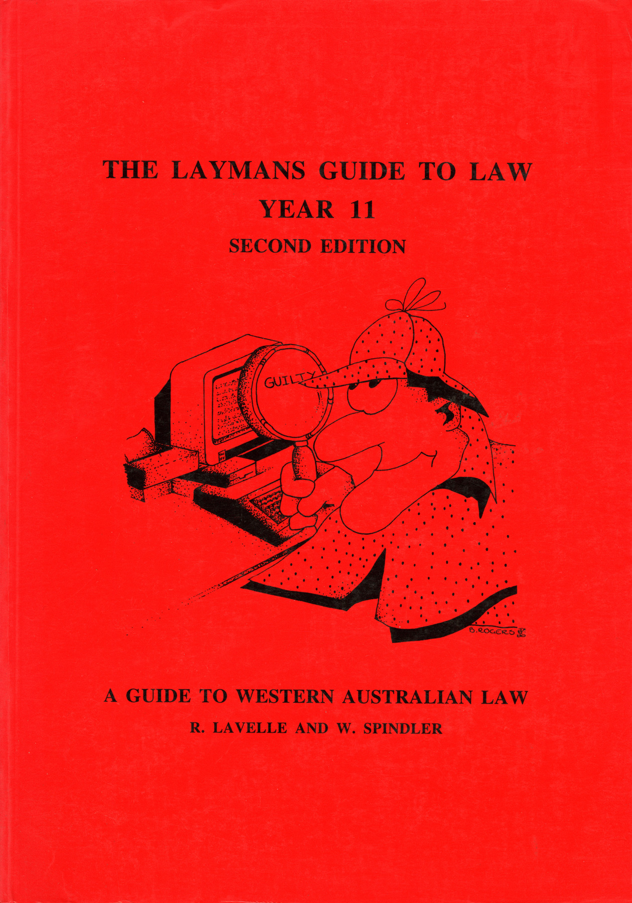 The Layman's Guide to Law: Year 12 textbook cover scan.